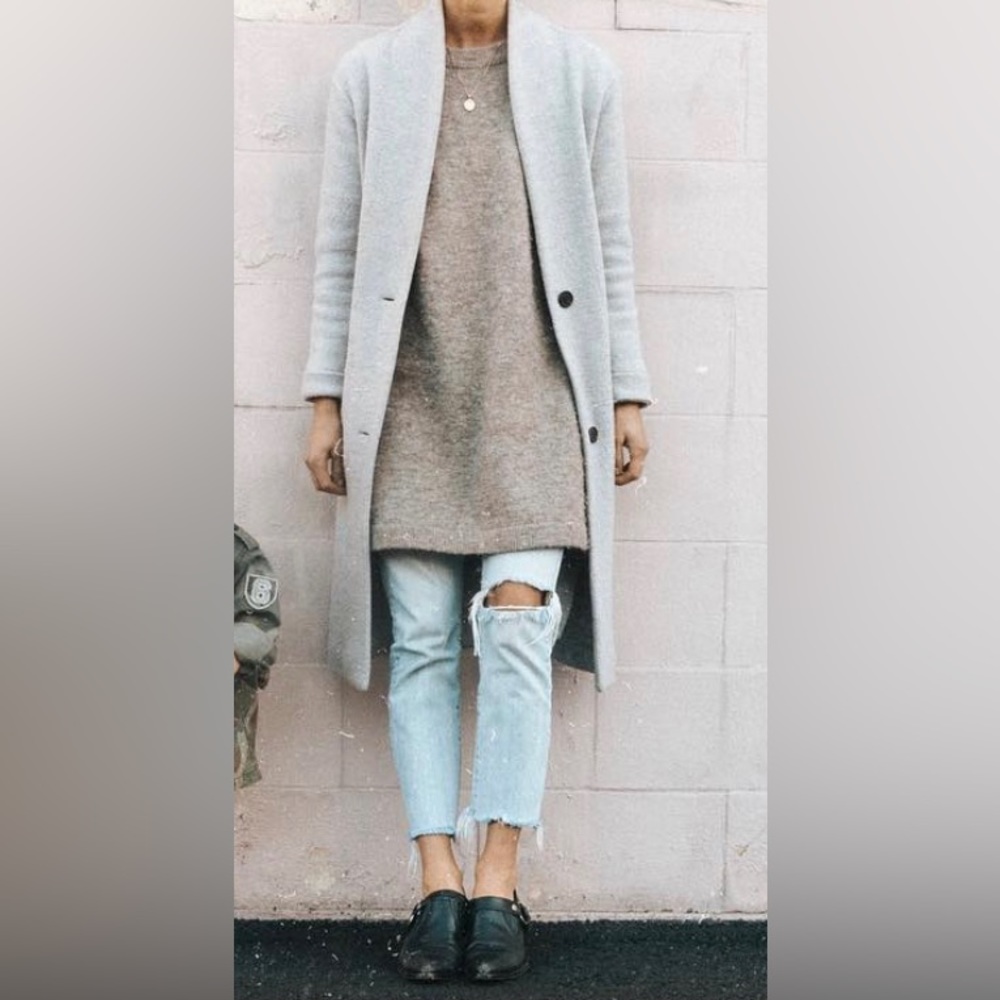 WILFRED Dujardin Jacket Long Wool Winter Coat Small Aritzia